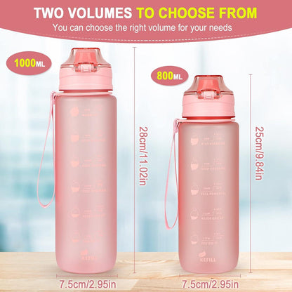 Sport Trinkflasche 1L BPA-frei Tritan Wasserflasche auslaufsicher