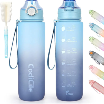 Sport Trinkflasche 1L BPA freie Wasserflasche mit Verschluss