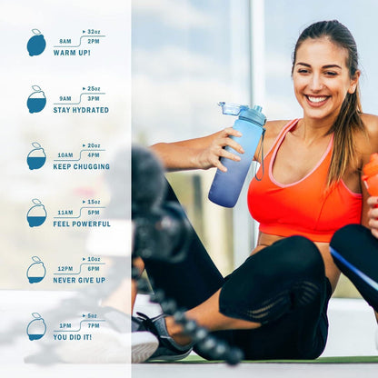 Sport Trinkflasche 1L BPA freie Wasserflasche mit Verschluss