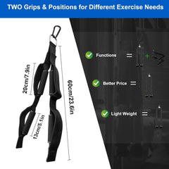Trizepsseil Latzug Seil Tricep Rope Kabelzug Griffe Fitness