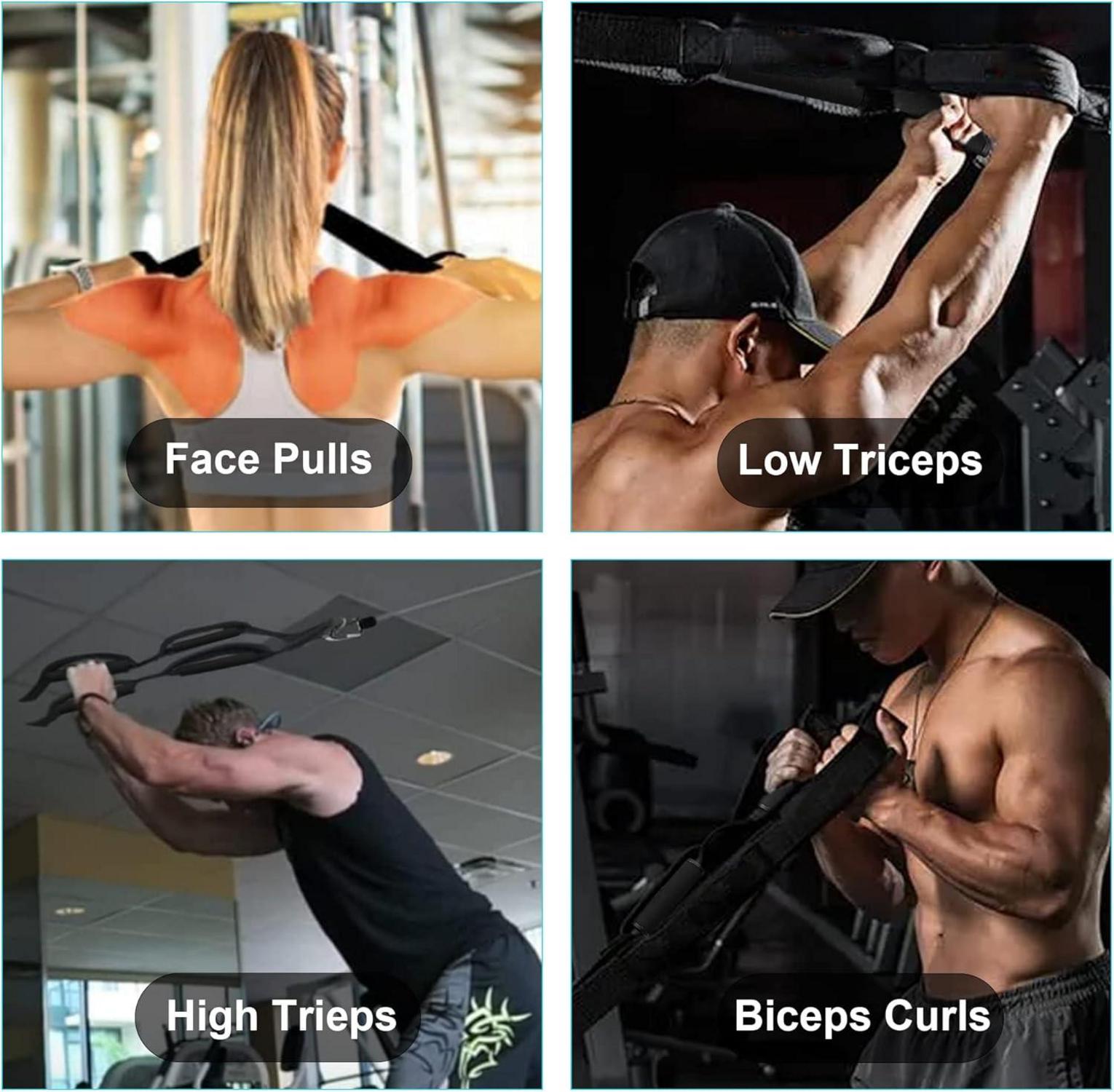 Trizepsseil Latzug Seil Fitness Zubehör Griffe Bizepszug
