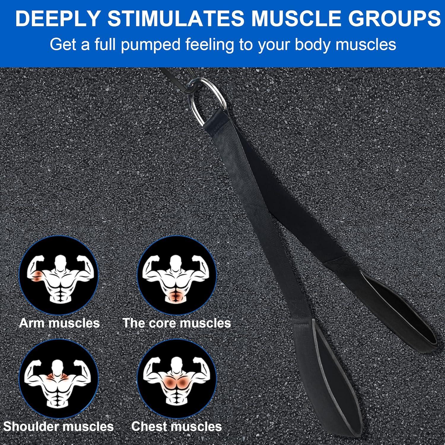 Topfinder Trizepsseil Gym Zubehör Fitness Kabelzug Kraftstation Bizeps Griffe