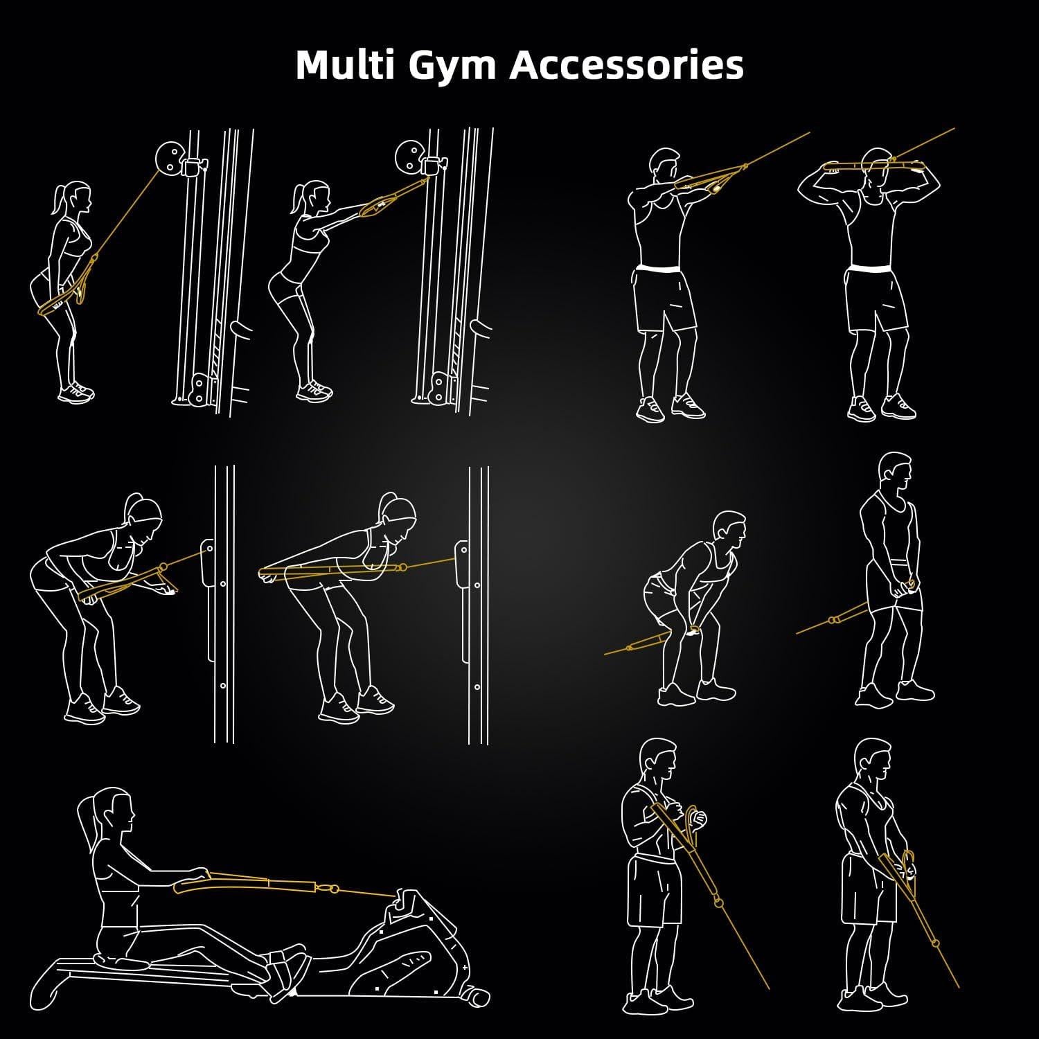 Trizepsseil Latzug Seil Bizeps Fitness 100 kg Bodybuilding Gym Zubehör