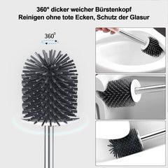 Glowbal Klobürste Silikon mit
