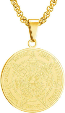 Erzengel Siegel Medaille Halskette Talisman Amulett Edelstahl Schmuck