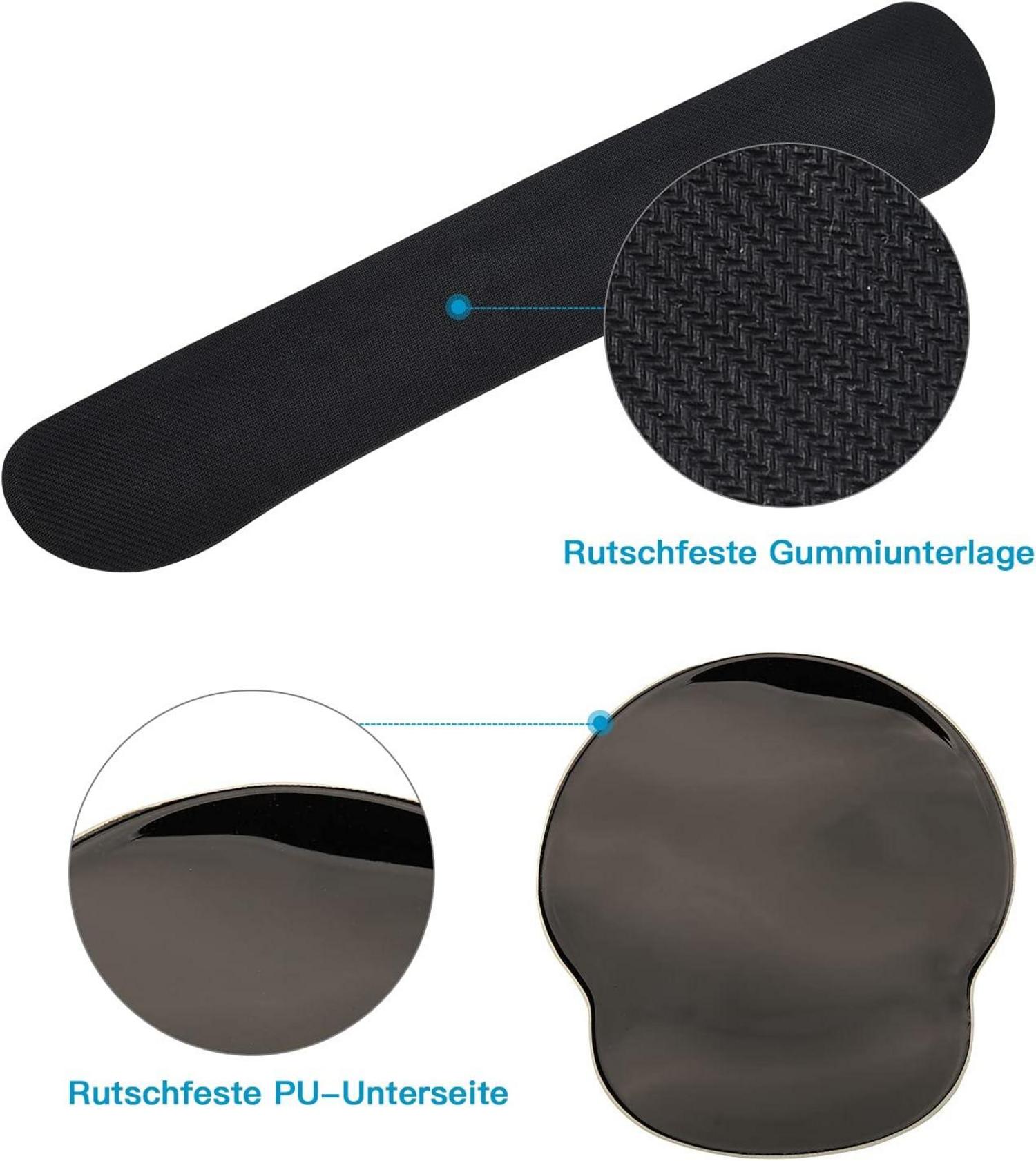 Ergonomisches Mauspad mit Gelkissen Handballenauflage Set