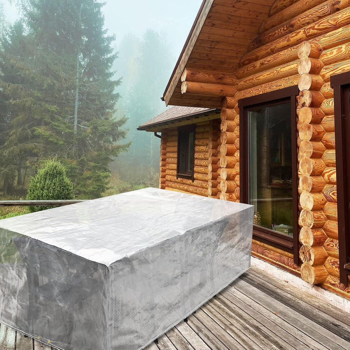 Wasserdichte Gartenmöbel Abdeckung 240x140x90cm – Schutzhülle