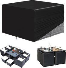 Gartenmöbel Abdeckung wasserdicht 135x135x71cm Rattan Cube Set Patio