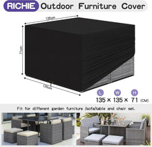 Gartenmöbel Abdeckung wasserdicht 135x135x71cm Rattan Cube