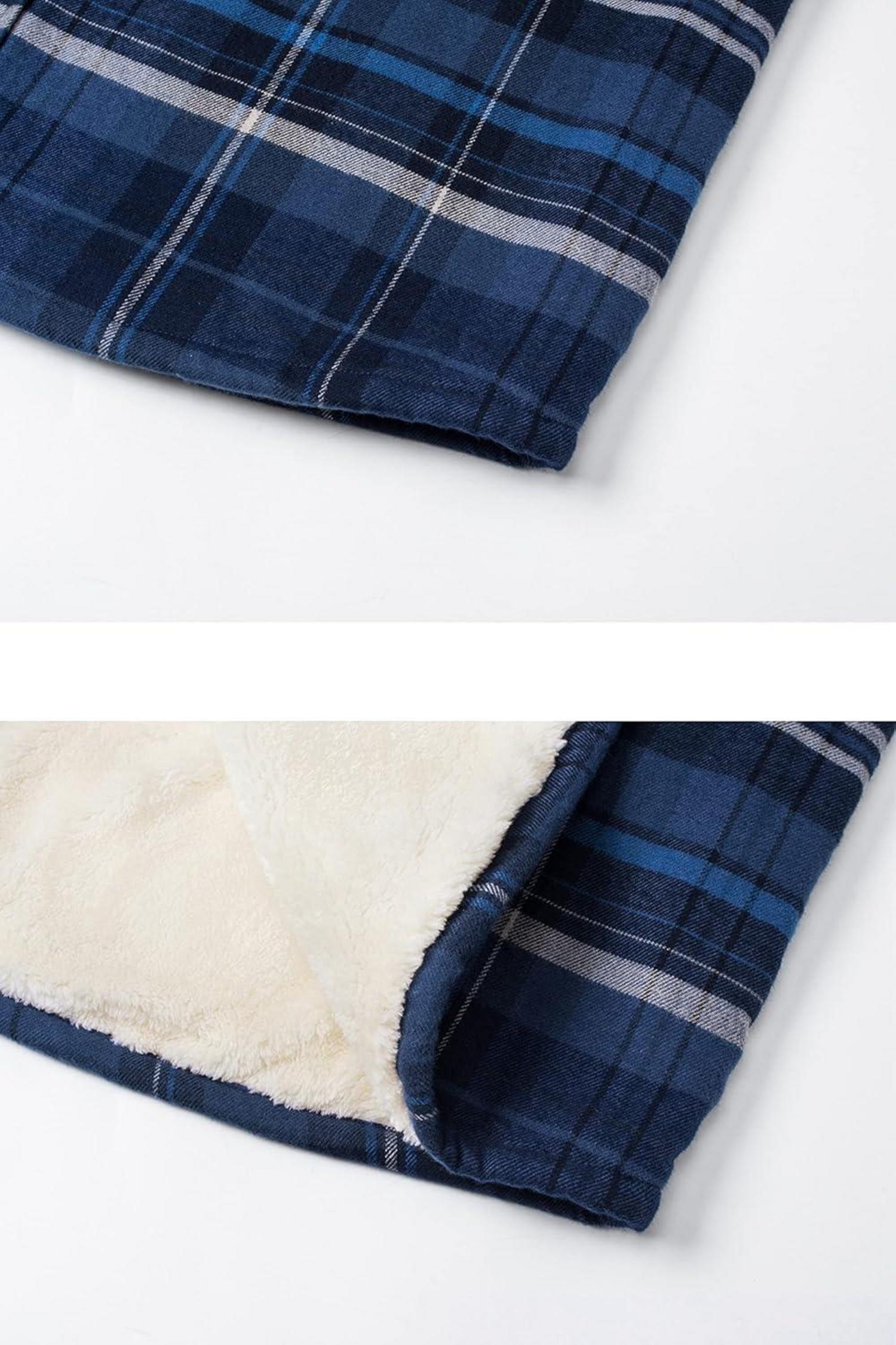 Fleece Thermohemd Flanellhemd Holzfällerhemd Winterjacke warm