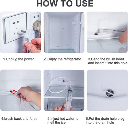 9-teiliges Kühlschrank Abflussreinigungsset Küchenreinigungsset