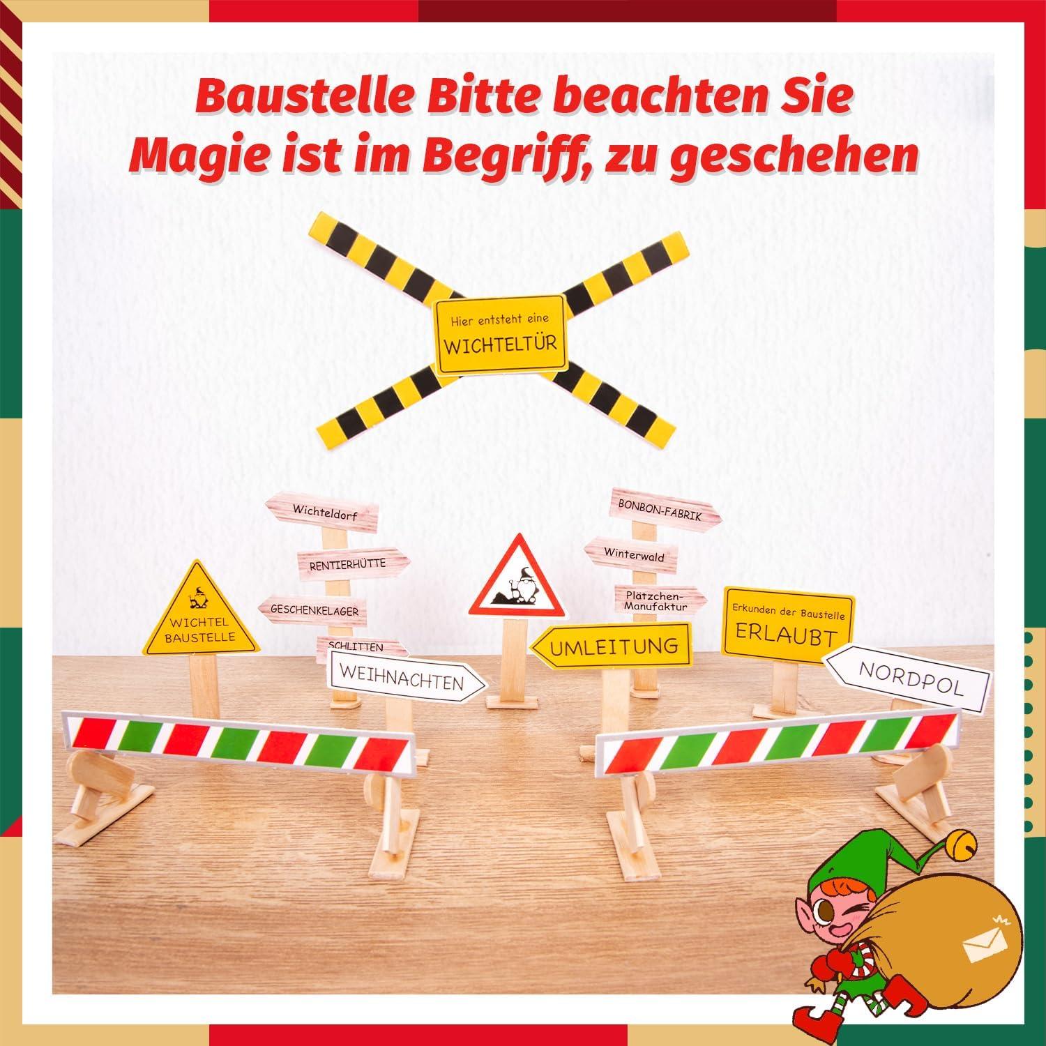 Wichteltür Set 35PCS - Wichtel Zubehör Baustelle Mädchen