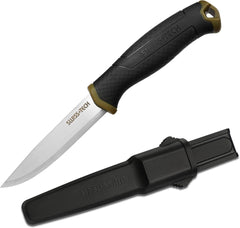 Survival Messer mit feststehender Klinge und Scheide Bushcraft_Msk