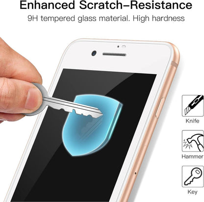Full Screen Schutzfolie für iPhone 8 Plus/7 Plus 5,5 Zoll Weiß Panzer Glas Folie