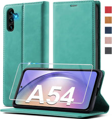 Handyhülle Samsung Galaxy A54 5G Leder Klapphülle Schutzhülle