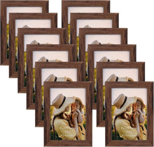 Bilderrahmen Collage für Fotos 10x15cm, Braun, Set 12