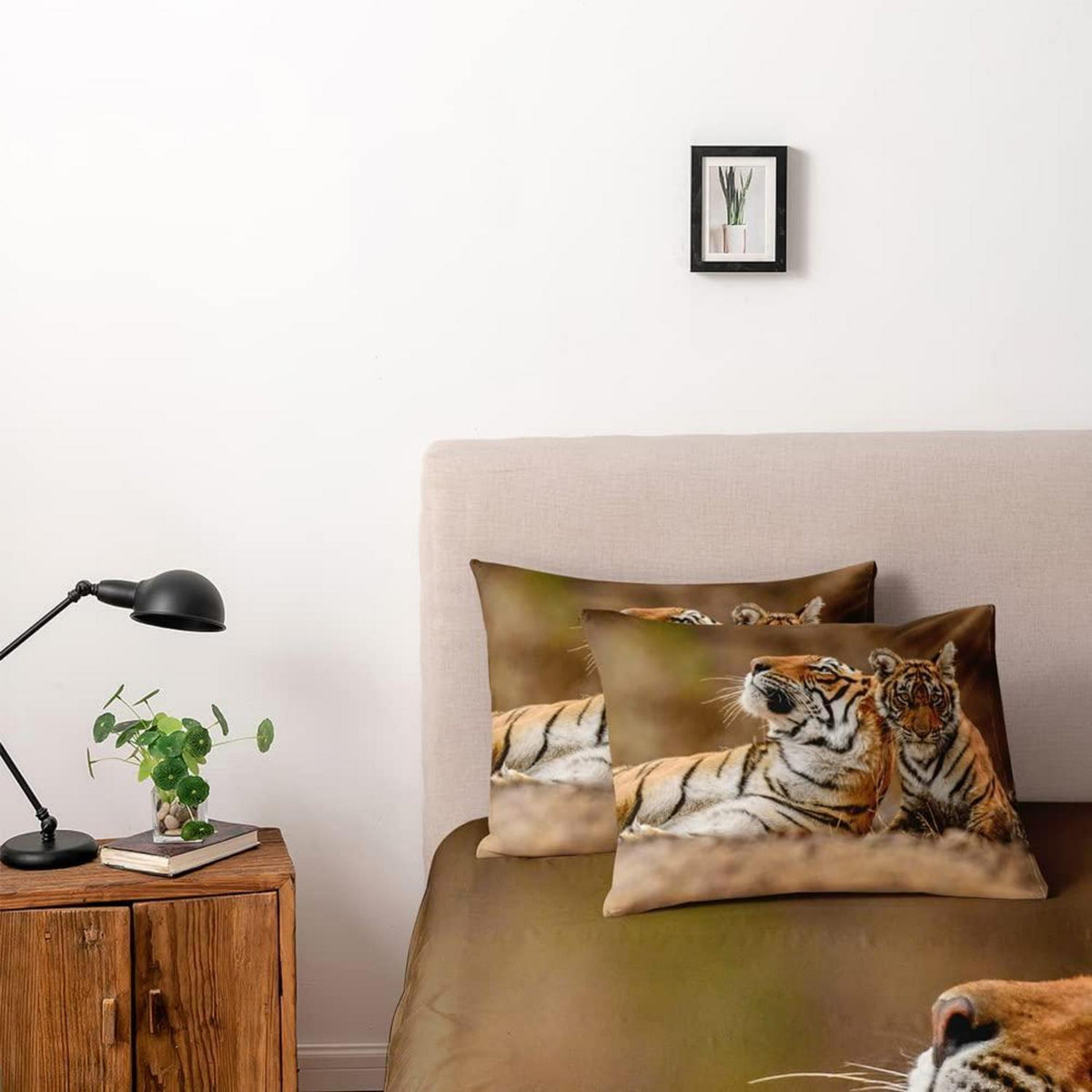3D Tiger Bettwäsche 135x200, 4-teilig, Flauschig & Weich