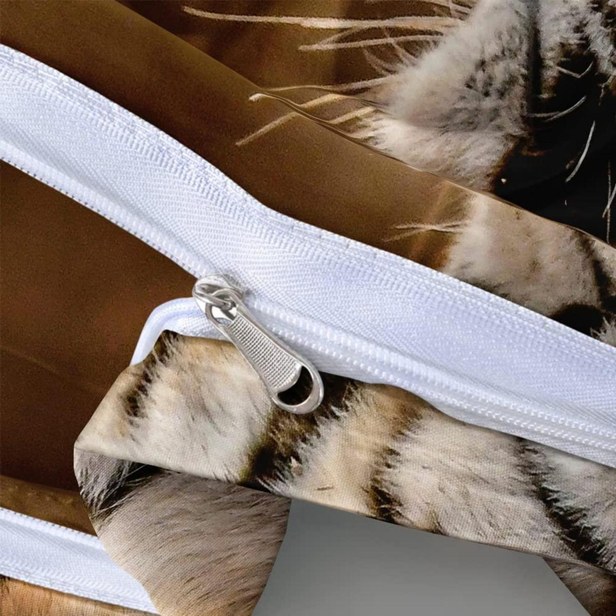 3D Tiger Bettwäsche 135x200, 4-teilig, Flauschig & Weich