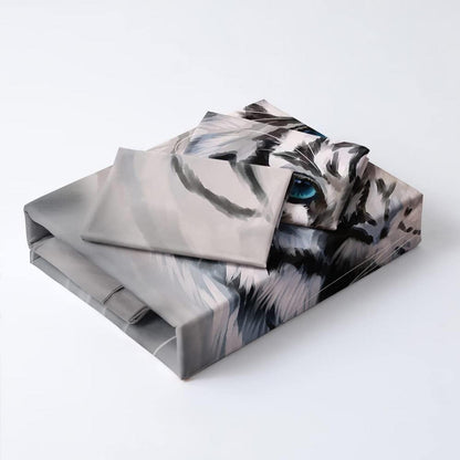 3D Tiger Bettwäsche 135x200 - Flauschig & Wendbar
