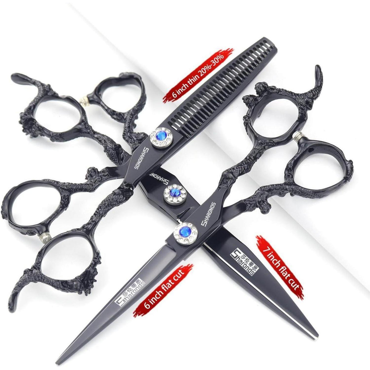 Professionelle Friseurschere 6-8 Zoll 440C Stahl Set