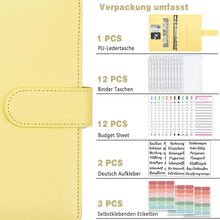 A6 Binder Budget Planner Deutsch: Geld Organizer mit Binder