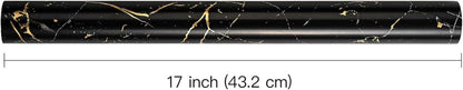 Wendbares Geschenkpapier Schwarz-Goldenes Marmordesign 43,2 cm x 10 m