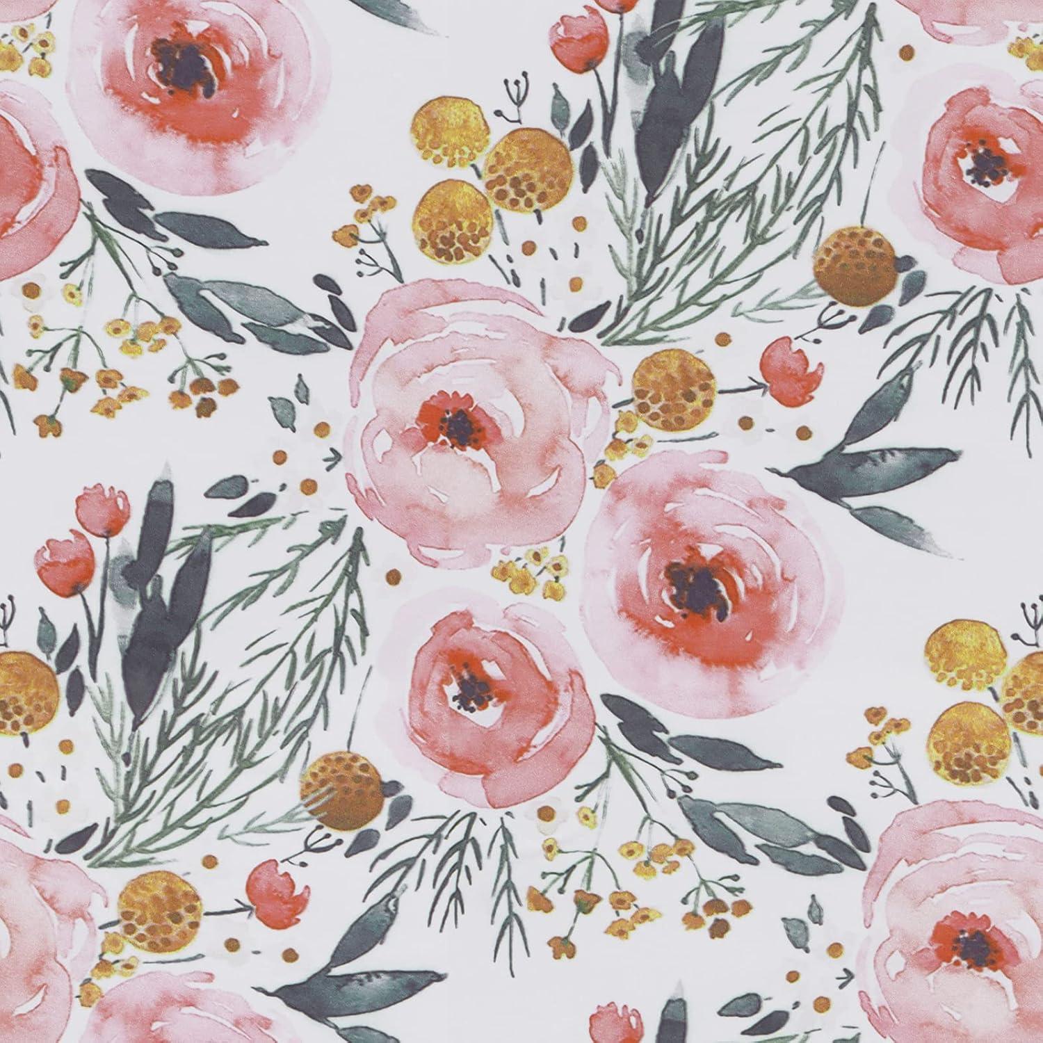 Selbstklebende Tapete Blumen 39×500cm florales Muster Möbel Folie