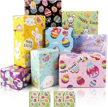 Geschenkpapier Ostern Kaninchen Eiern Aufklebern Blatt 8 Kinder