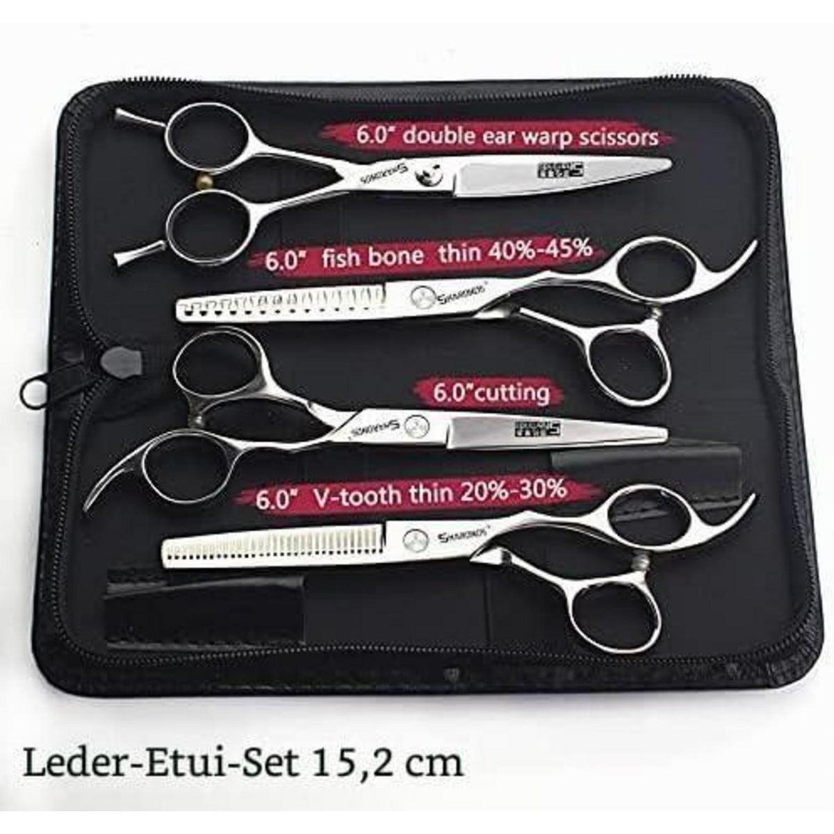 Professionelle Friseurschere 6/6.5 Zoll – Set 4 Stück