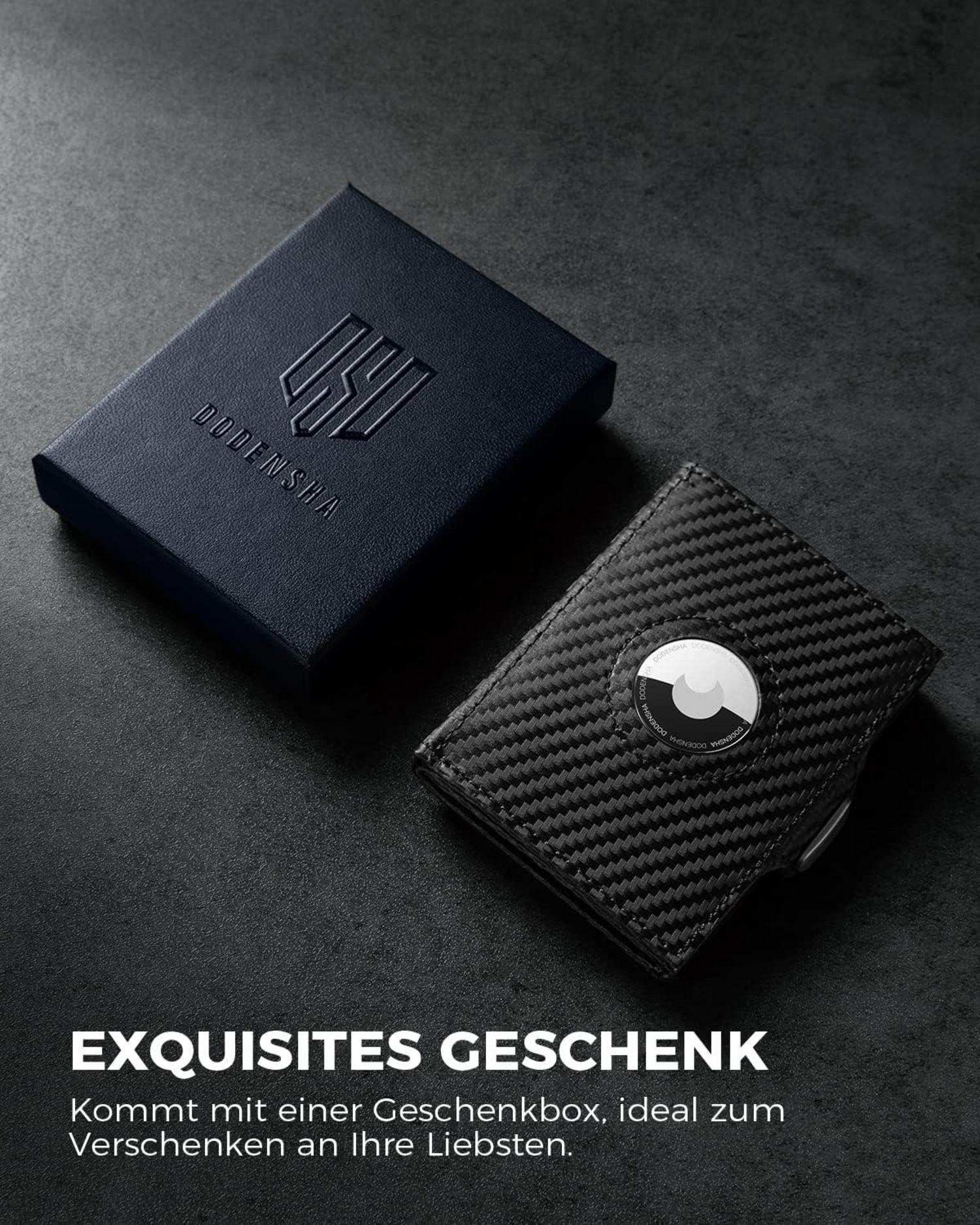 Mini Geldbörse RFID-Schutz Münzfach Slim Wallet Karten Portemonnaie