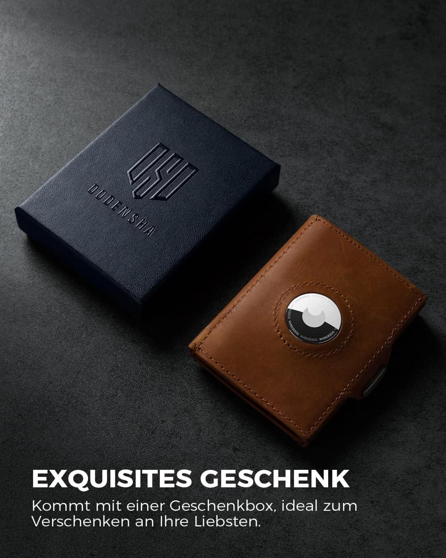 Mini Geldbörse RFID-Schutz Münzfach Herren Slim Wallet Kartenetui