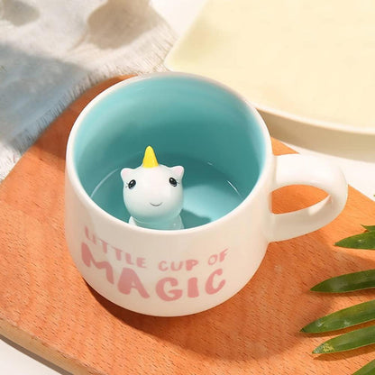 3D Einhorn Keramik Tasse Handgefertigte Kaffeetasse Geschenk