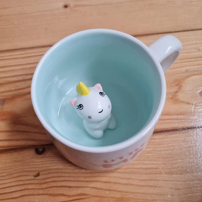 3D Einhorn Keramik Tasse Handgefertigte Kaffeetasse Geschenk