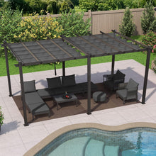 PURPLE LEAF Pergola 3x5.5m Aluminium Gartenpavillon Grau
