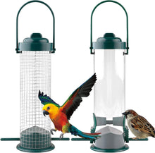 Vogelfutterspender 2 Stück mit Ständer für Garten