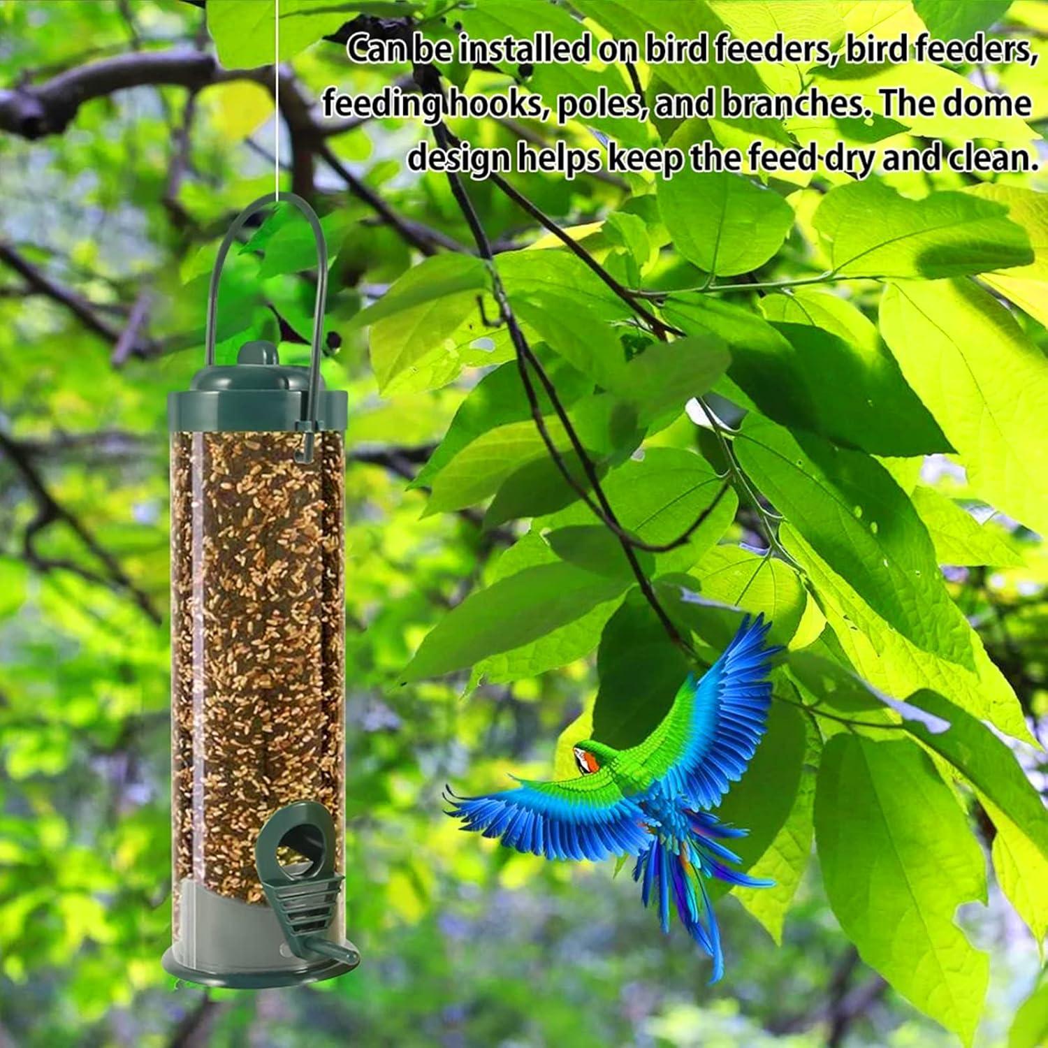 Vogelfutterspender 2 Stück für Vögel Aufhängen Garten Outdoor