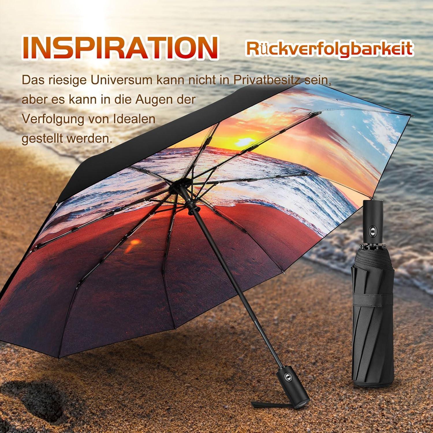 Faltbarer Regenschirm UV-geschützt mit niedlichen Aufdrucken