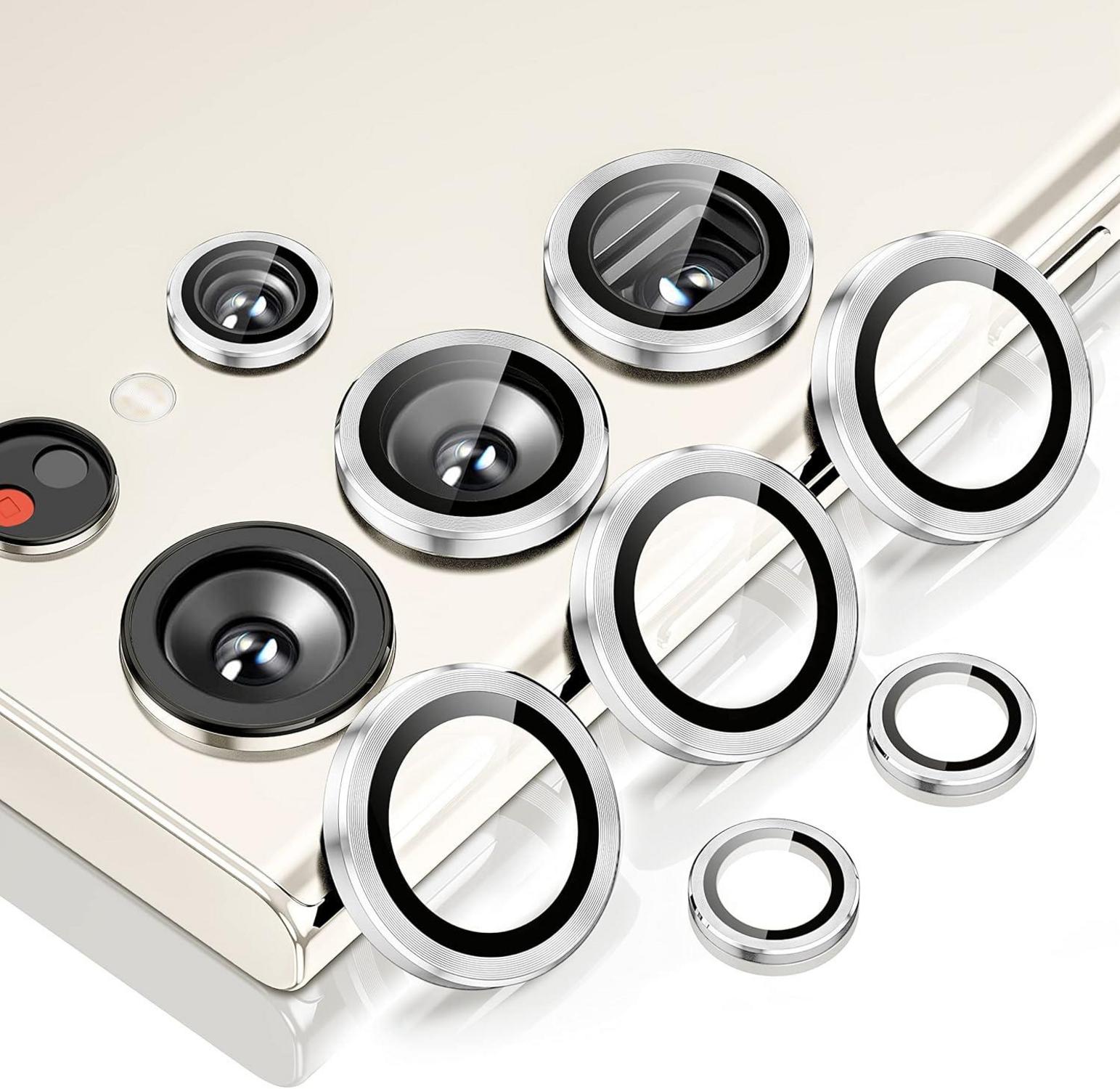 Kameraschutz Samsung Galaxy S23 Ultra Kratzfestes Glas Silber