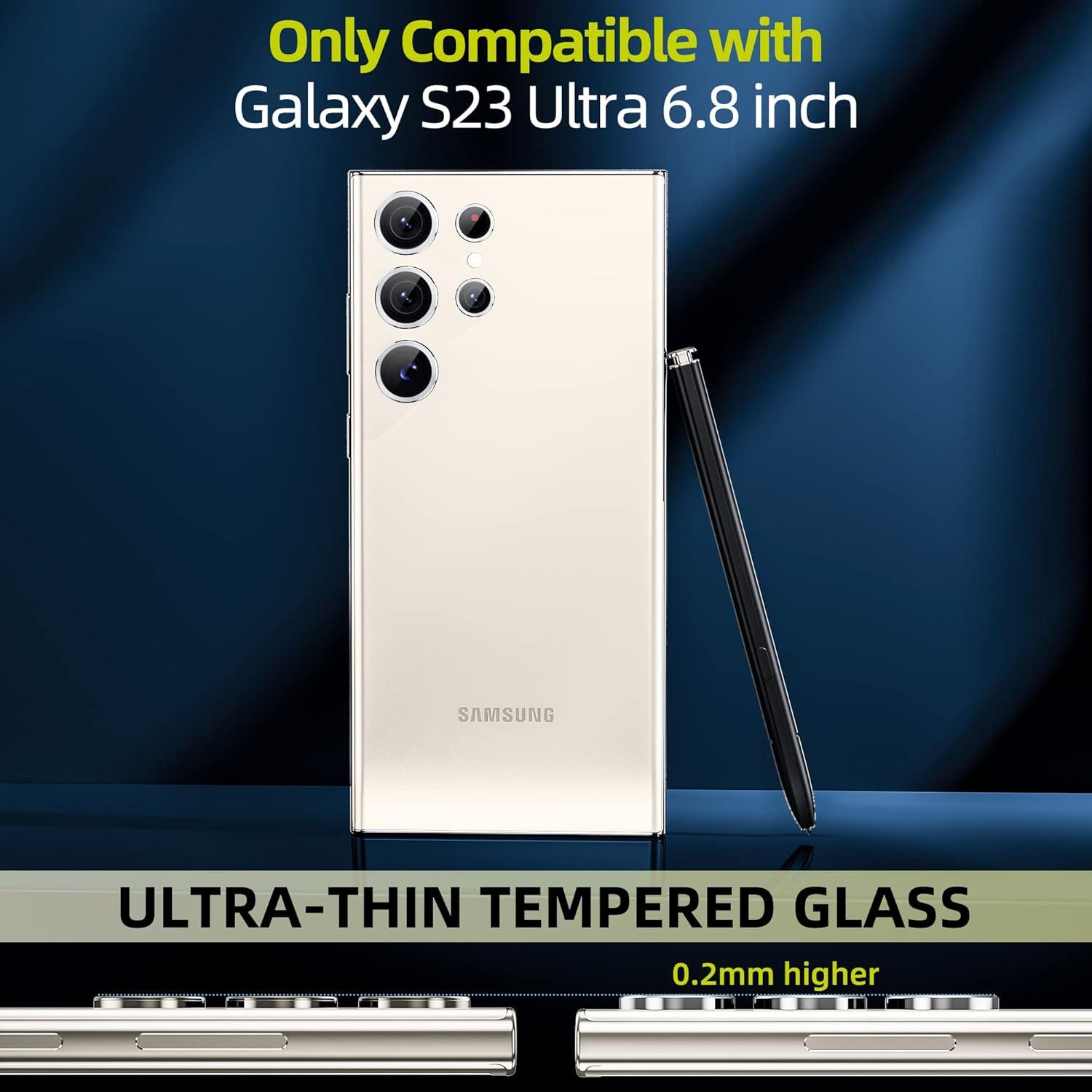 Samsung Galaxy S23 Ultra Kamera Schutzfolie, kratzfestes gehärtetes