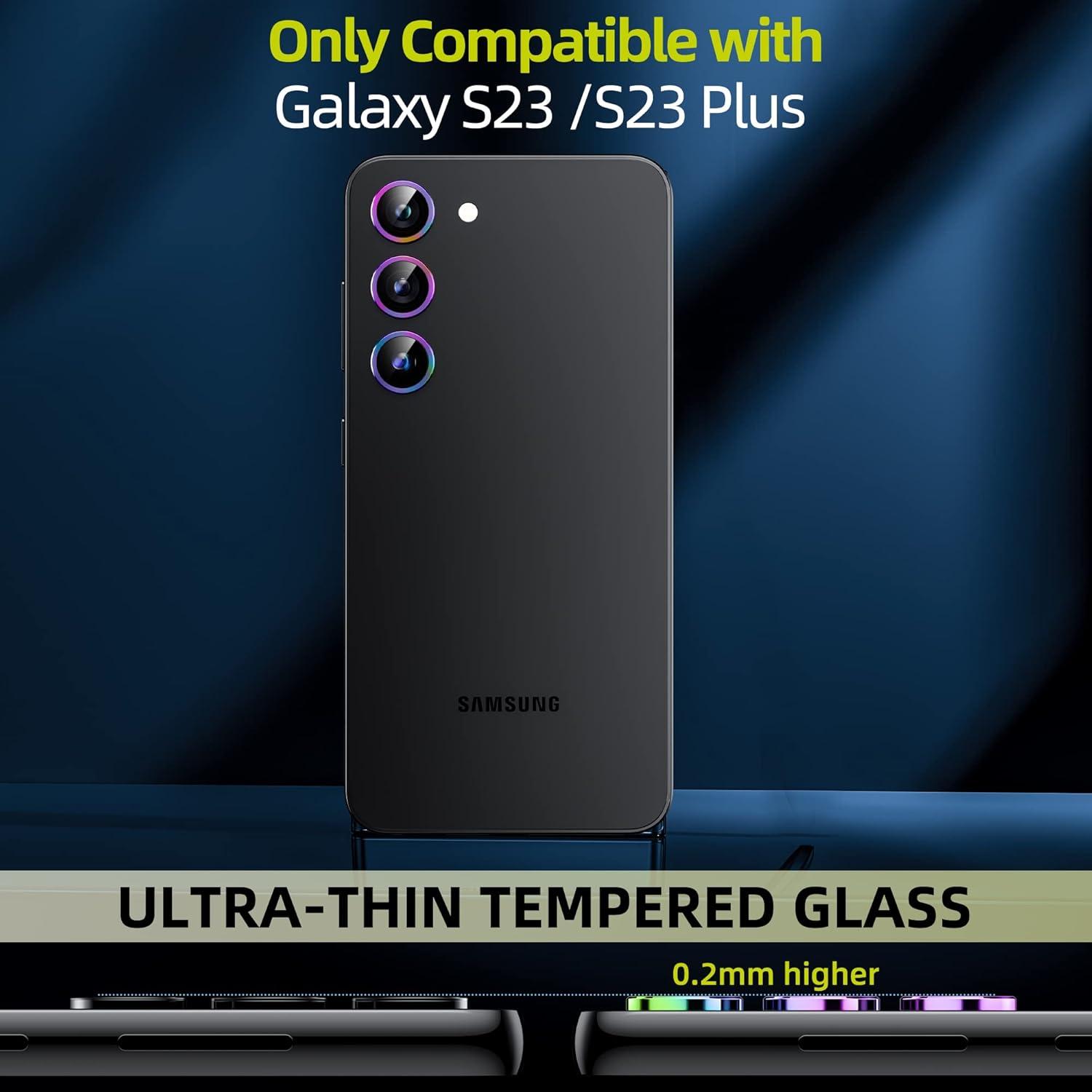 WSKEN Kameraschutz Samsung Galaxy S23/S23 Plus - Kratzfestes Gehärtetes Glas