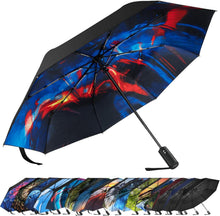 Faltbarer Regenschirm mit niedlichen Aufdrucken, UV-Schutz, kompakt