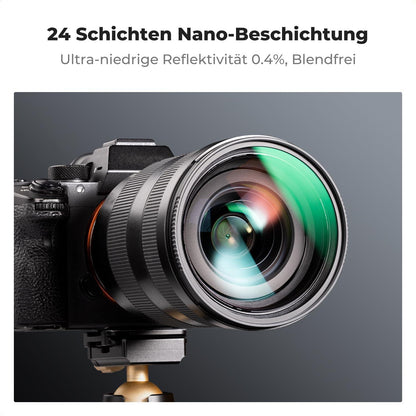 46mm Slim Zirkularer Polfilter mit AGC-Glas & Aluminiumrahmen