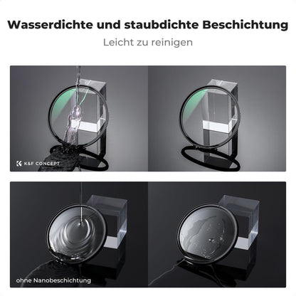 43mm Slim Zirkularer Polfilter Polarisationsfilter HD Glas Filterset
