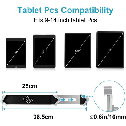 Abschließbarer Wand-Tablet-Halter für iPad & Co. (9-14 Zoll)