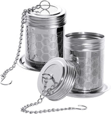Teesieb Edelstahl Tee Infuser mit Abtropfschale Set