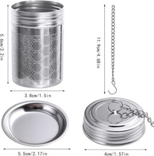 Edelstahl Teesieb Set 2-teilig für Tee Infuser mit