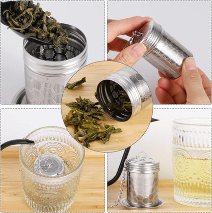 Teeei Teesieb Edelstahl Sieb Infuser Abtropfschale Gewürzsieb