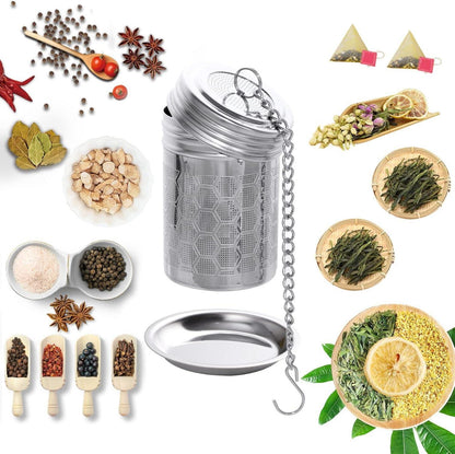 2 Teesieb Edelstahl Tee Infuser Siebeinsatz Teeblätterfilter 304