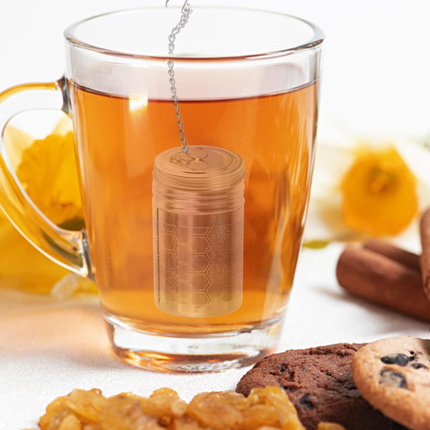 Teeei Teesieb Edelstahl Sieb Infuser Abtropfschale Gewürzsieb