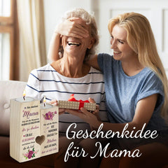 Personalisierter Kerzenhalter Geschenk für Mama mit Gravur